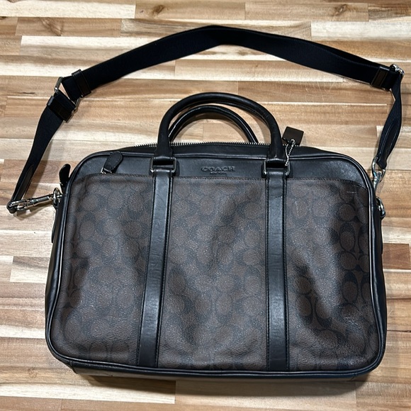 Coach Men’s Briefcase Brown Monogram - Picture 2 of 6